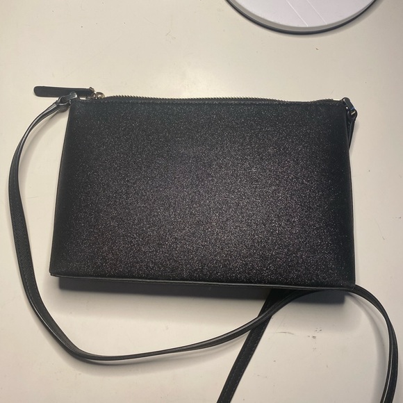 black sparkly kate spade crossbody - Picture 2 of 2